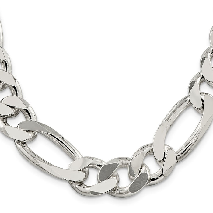 Buy Exclusive 15mm Sterling Silver Figaro Chain - Stylish, Affordable Jewelry-2