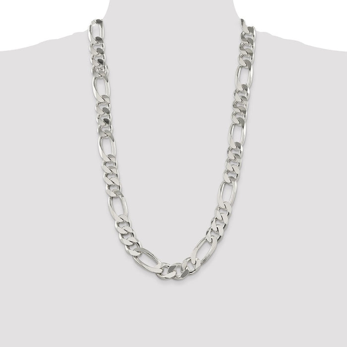Buy Exclusive 15mm Sterling Silver Figaro Chain - Stylish & Affordable Jewelry-4