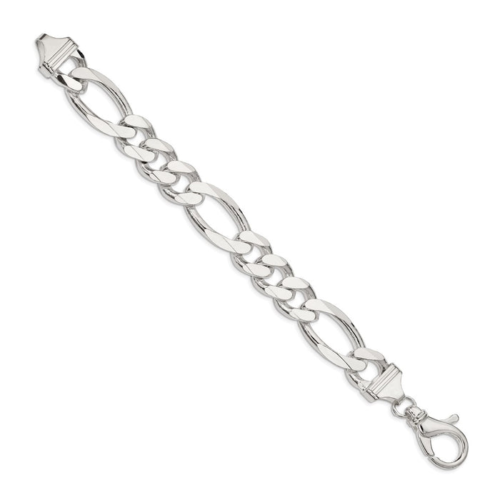 Buy Stylish 15mm Sterling Silver Figaro Chain - Affordable Luxury Accessory-2