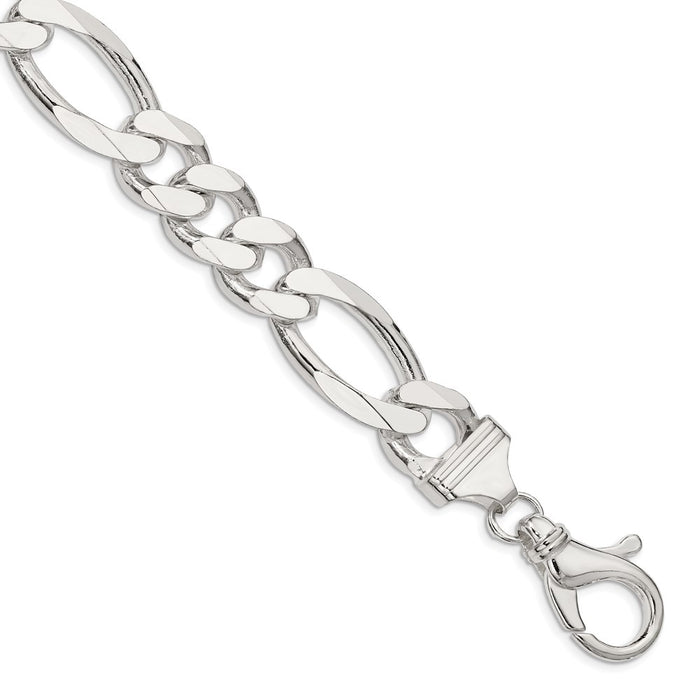 Buy 15mm Sterling Silver Figaro Chain - Stylish & Affordable Jewelry Option-1