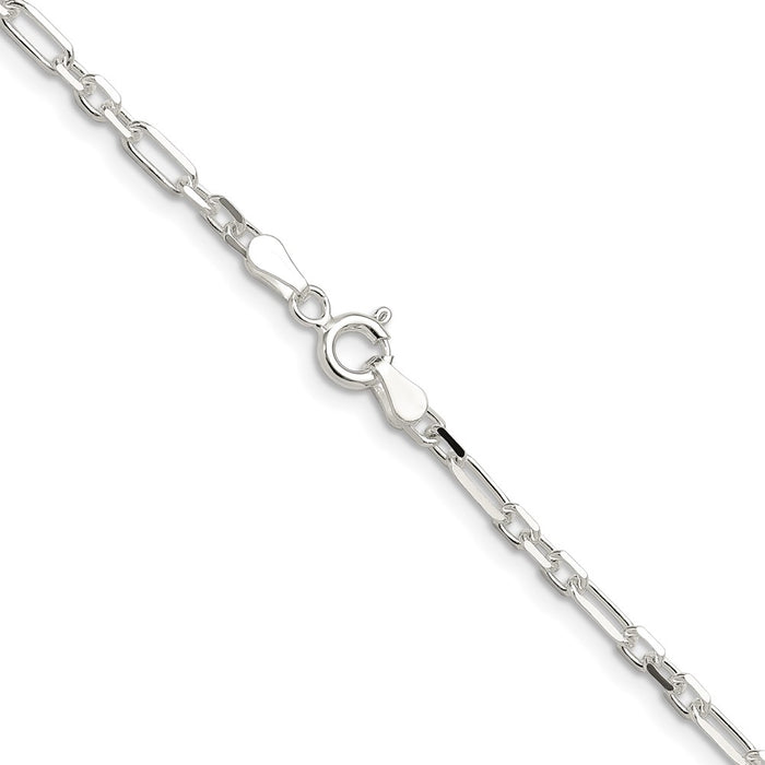 Exclusive 3mm Sterling Silver Cable Link Chain - Stylish 3 Short, 1 Long Links-3
