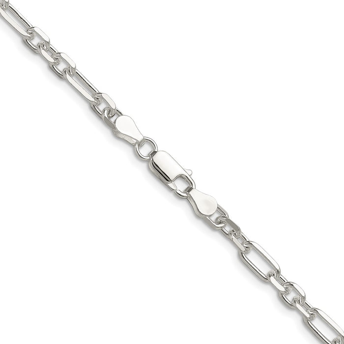 Buy Stylish 4.5mm Sterling Silver Double Cable Link Chain - Great Value!-3