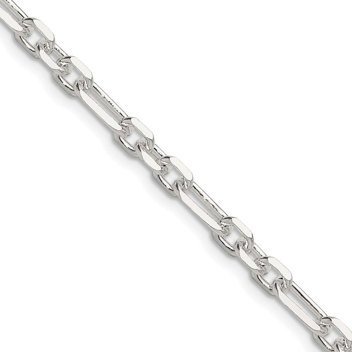 Exclusive 4.5mm Sterling Silver Cable Link Chain - Stylish Short & Long Design-1