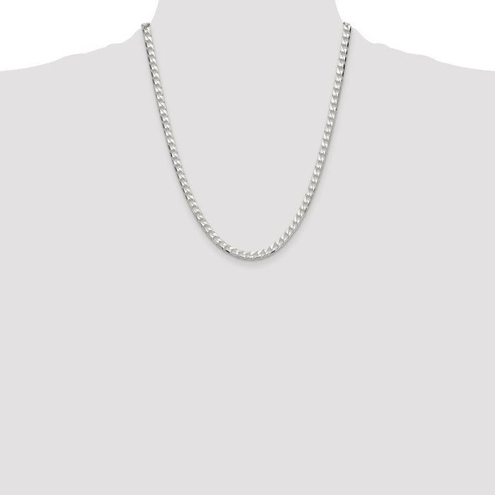 Buy Stylish 5mm Sterling Silver Double Curb Square Chain - Affordable Luxury-4