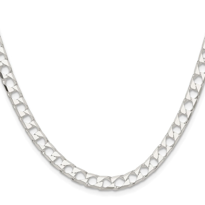 Exclusive 5.75mm Sterling Silver Double Curb Chain - Affordable Luxury Jewelry-2