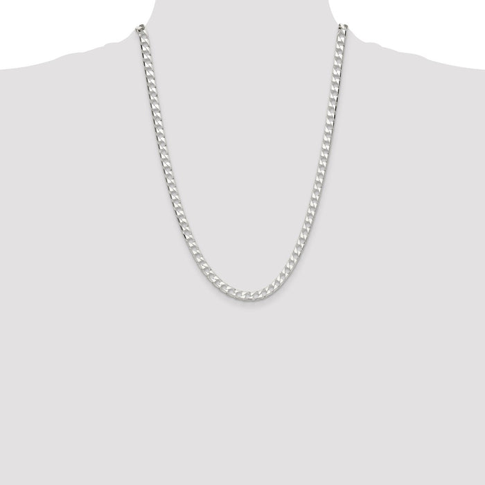 Exclusive 5.75mm Sterling Silver Double Curb Chain - Affordable Luxury Jewelry-4