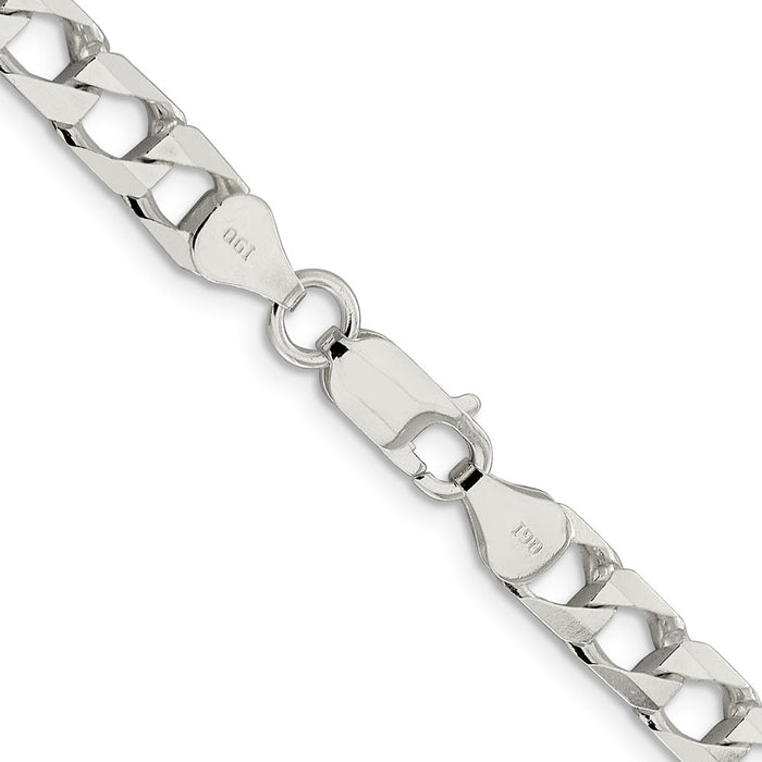 Buy Stylish 6.25mm Sterling Silver Double Curb Square Chain - Luxury Value-3
