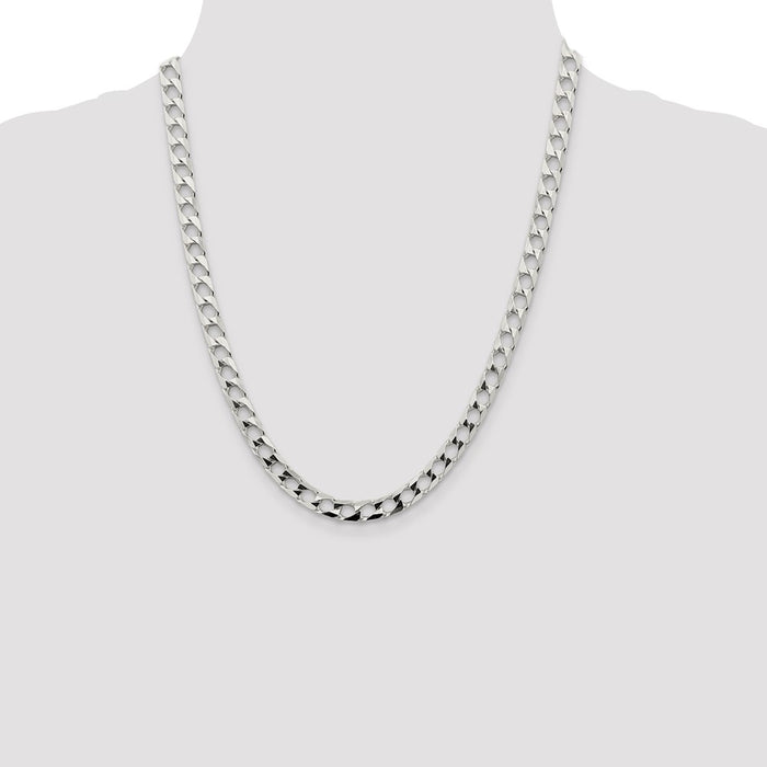 Buy Stylish 6.25mm Sterling Silver Double Curb Square Chain - Luxury Value-4