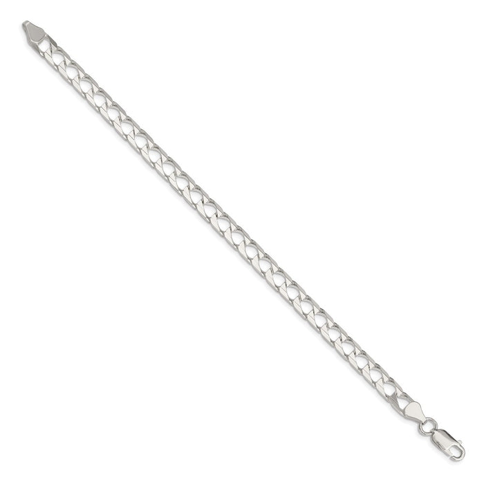 Buy Stylish 6.25mm Sterling Silver Double Curb Square Chain - Affordable Luxury-2