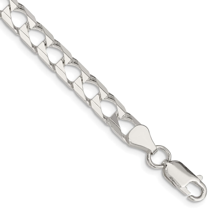 Buy Stylish 6.25mm Sterling Silver Double Curb Square Chain - Affordable Luxury-1