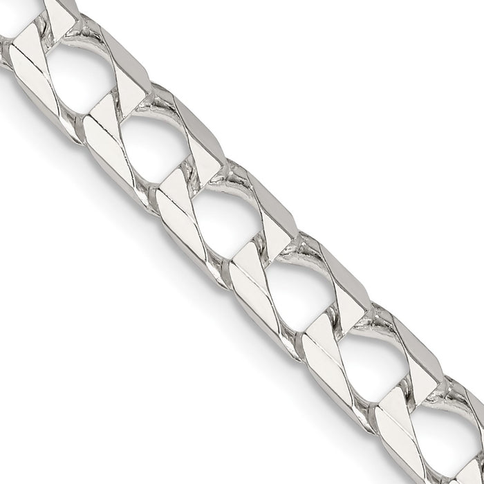 Buy Stylish 6.25mm Sterling Silver Double Curb Square Chain - Luxury Value-1