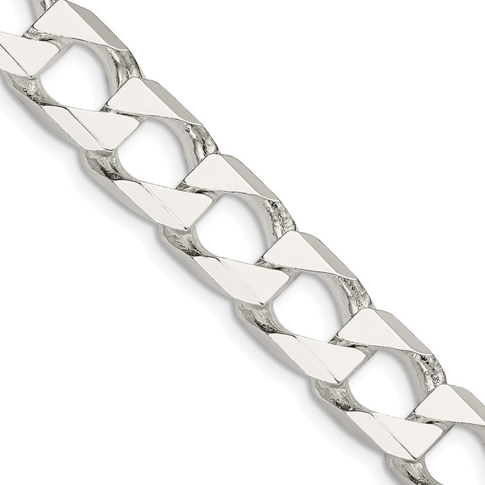 Buy 10.3mm Sterling Silver Double Curb Chain - Stylish and Affordable Jewelry!-1