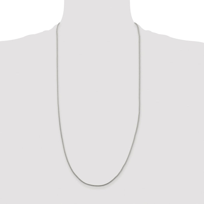 Order Stylish 1.25mm Rhodium-Plated Sterling Silver Franco Chain-4
