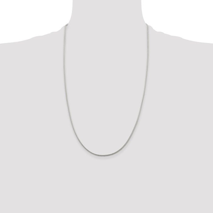 Buy 1.45mm Diamond-Cut Round Franco Chain in Sterling Silver - Stylish Value!-4