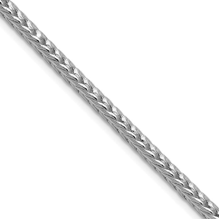 High-Quality Rhodium-Plated Sterling Silver 3.4mm Franco Chain - Stylish Value!-1