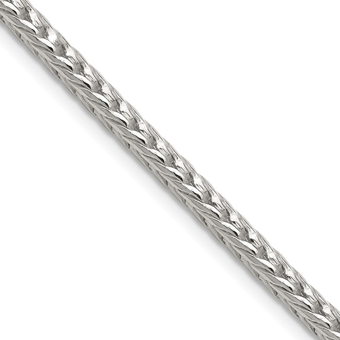 High-Quality 3.4mm Diamond-Cut Round Franco Chain in Sterling Silver - Affordable Luxury-1