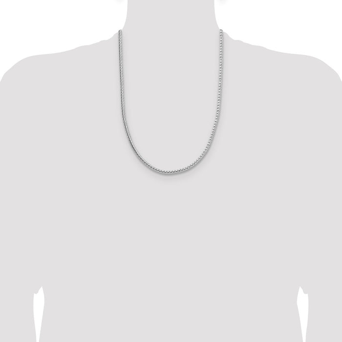 Buy Stylish 3.8mm Diamond-Cut Round Franco Chain in Sterling Silver - Value Jewelry-4