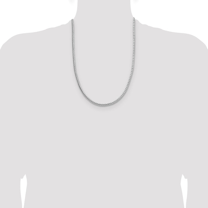 Buy Stylish 3.8mm Rhodium-Plated Sterling Silver Franco Chain | Luxury Value-4