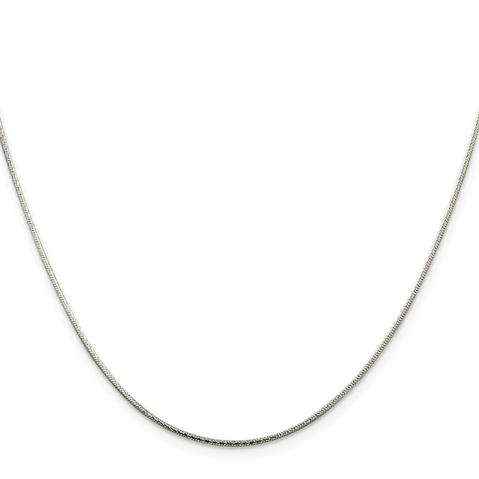 Buy Stylish 1.25mm Diamond-Cut Snake Chain in Sterling Silver - Affordable Elegance-2