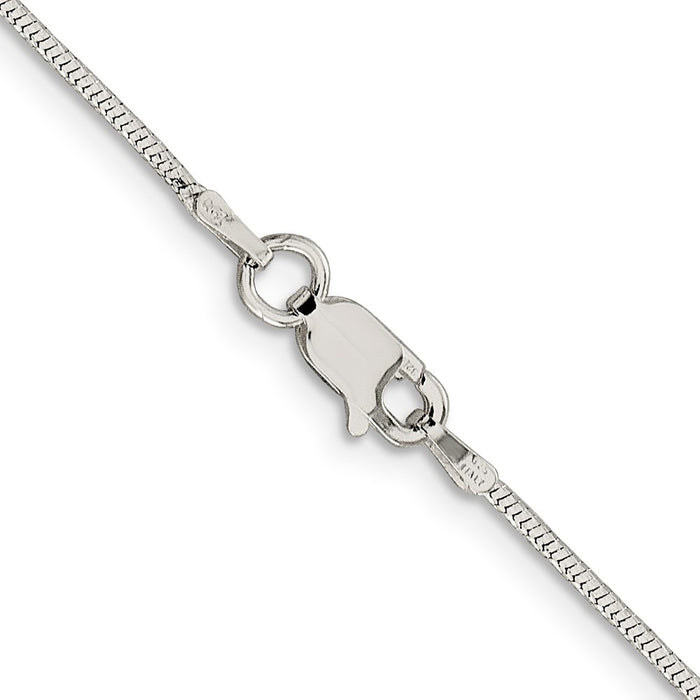 Buy Stylish 1.25mm Diamond-Cut Sterling Silver Snake Chain - Affordable Elegance-3
