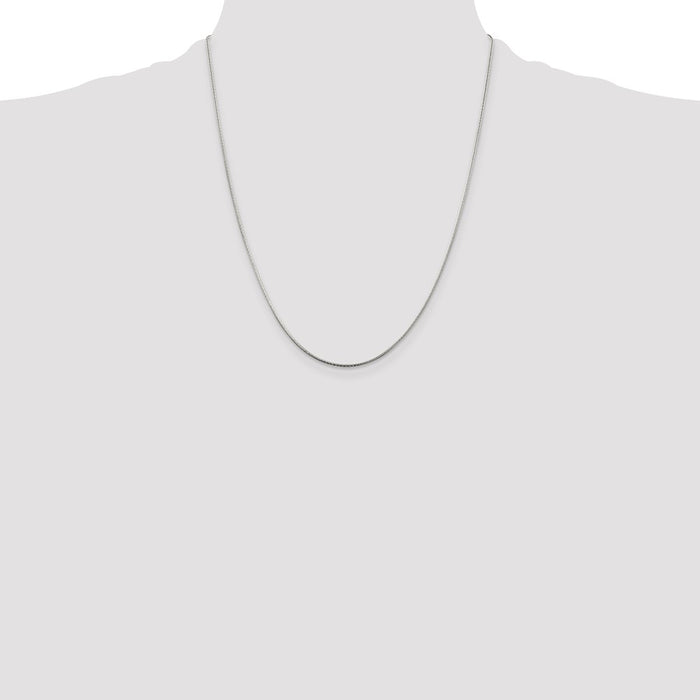 Buy Stylish 1.25mm Diamond-Cut Snake Chain in Sterling Silver - Affordable Elegance-4