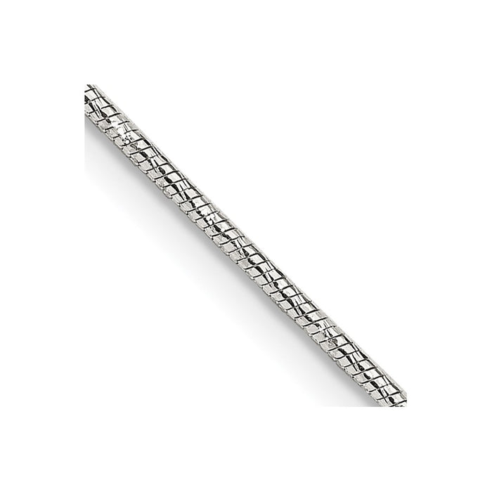 Buy Stylish 1.25mm Diamond-Cut Sterling Silver Snake Chain - Affordable Elegance-1