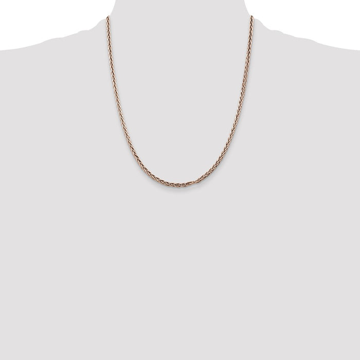 Buy Stylish Antiqued Sterling Silver 3.25mm Solid Square Spiga Chain-4