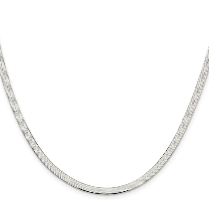 Buy Stylish 3.5mm Sterling Silver Magic Herringbone Chain - Affordable Luxury-2