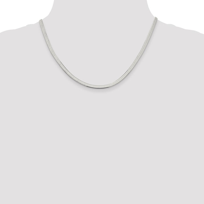 High-Quality 3.5mm Sterling Silver Magic Herringbone Chain - Stylish Value!-4