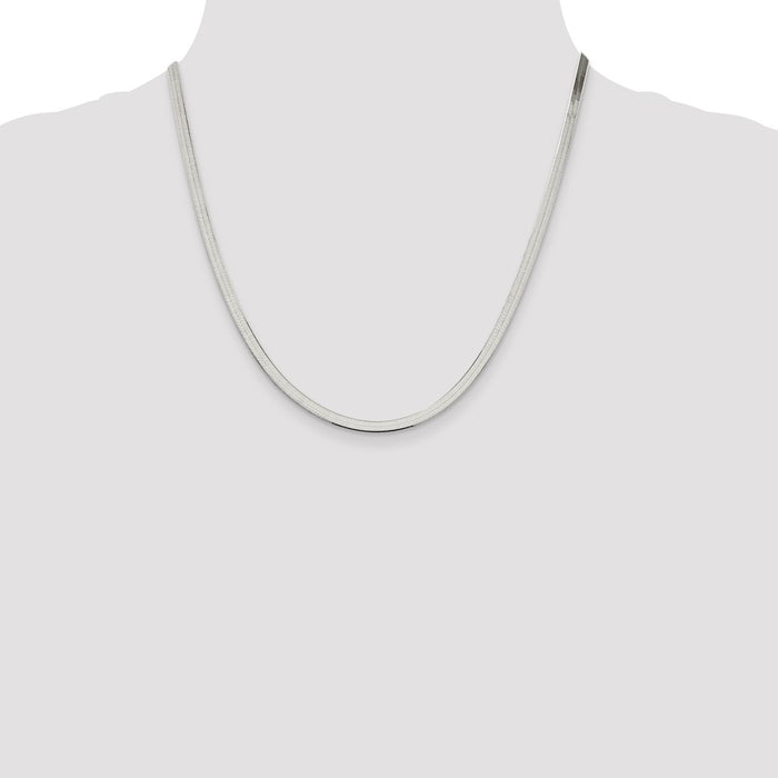 Buy Stylish 3.5mm Sterling Silver Magic Herringbone Chain - Affordable Luxury-4