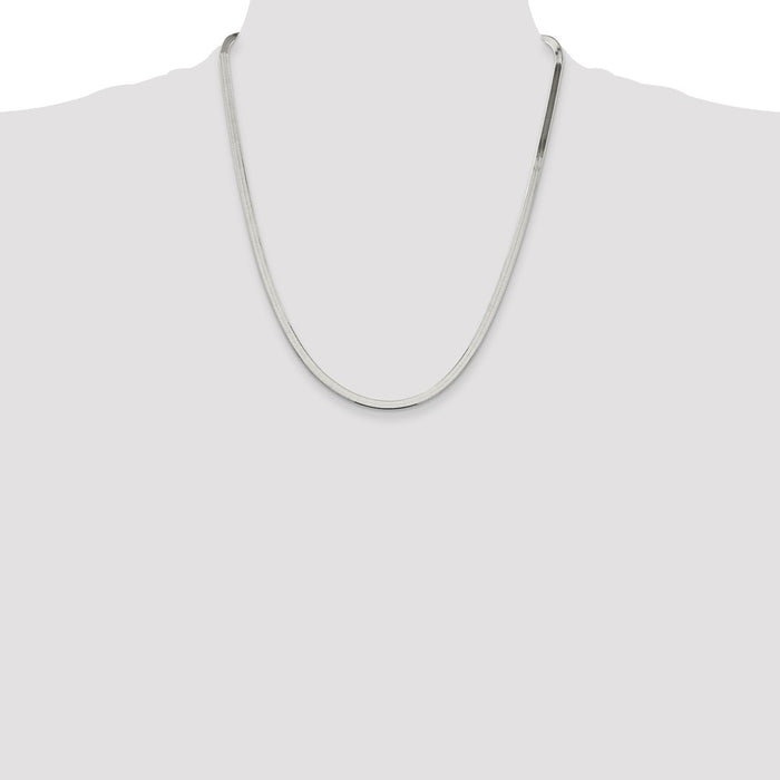 Buy 3.5mm Sterling Silver Enchanted Herringbone Chain - Stylish Luxury Accessory-4