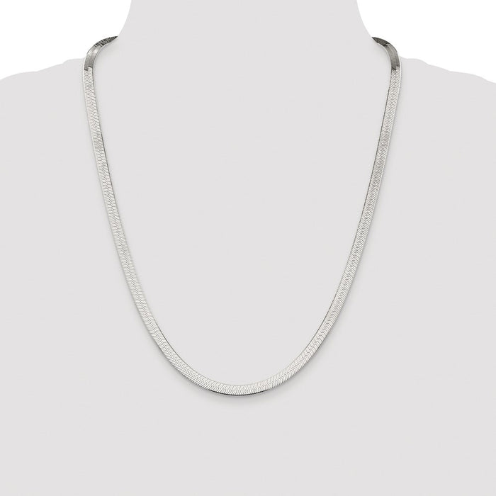 High-Quality Rhodium-Plated 5.25mm Sterling Silver Chain | Stylish Value Jewelry-4