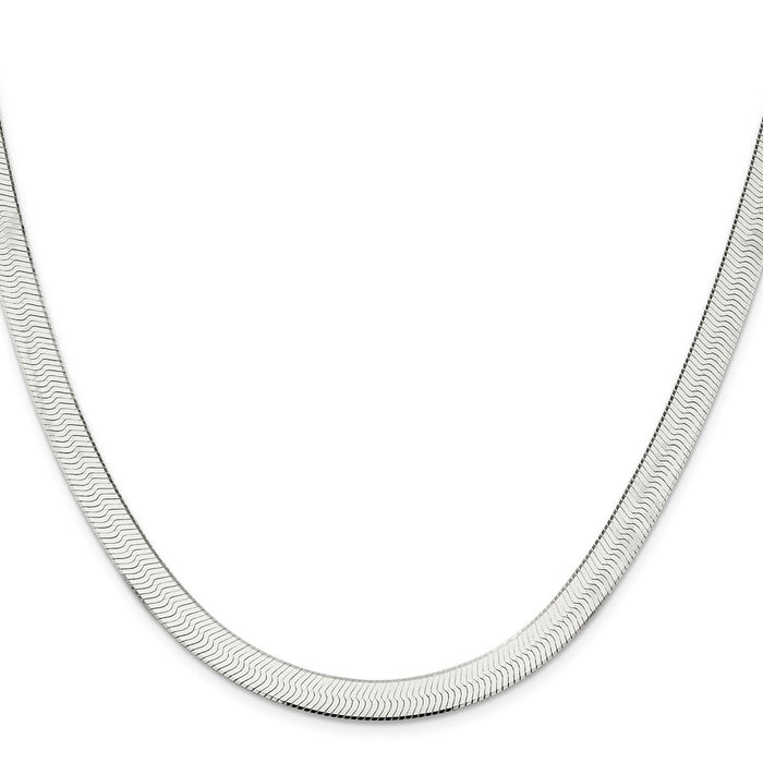 Buy 7.3mm Sterling Silver Magic Herringbone Chain - Stylish & High-Quality!-2