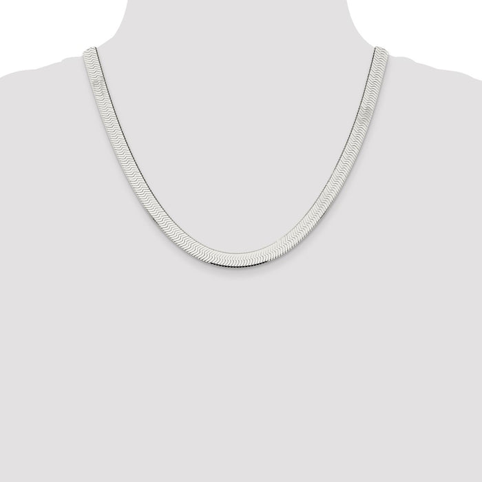 Buy High-Quality 8mm Sterling Silver Enchanted Herringbone Necklace - Stylish Value-4