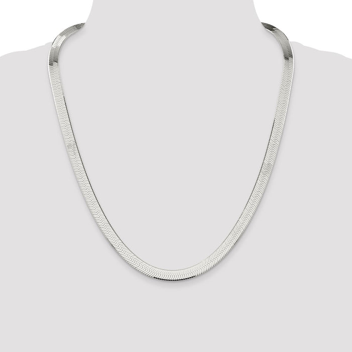 High-Quality 8mm Sterling Silver Magic Herringbone Chain - Stylish Value!-4