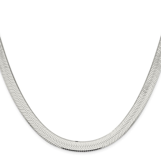 Exclusive Sterling Silver 8.75mm Enchanted Herringbone Necklace - Stylish Value