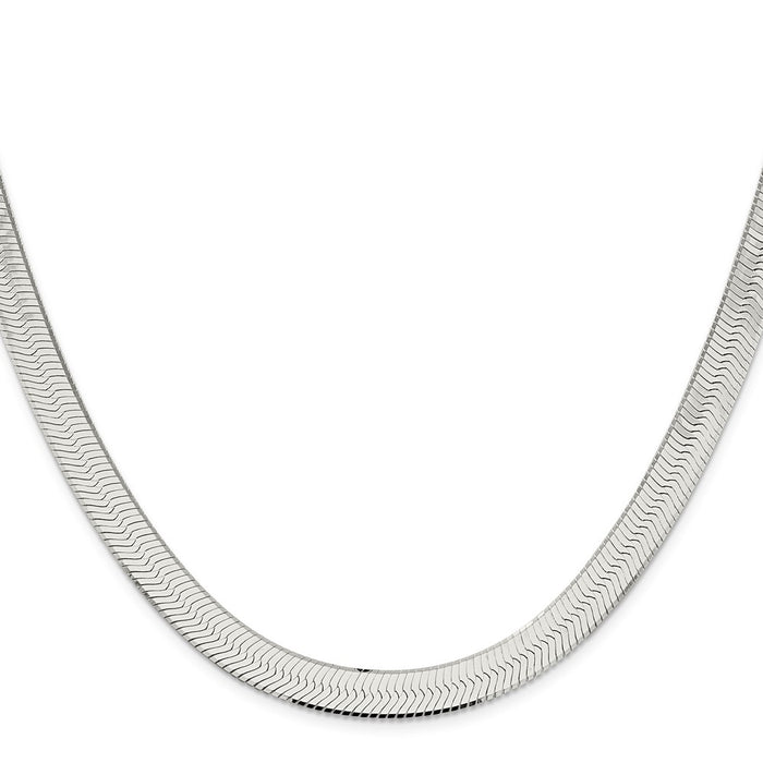 Exclusive Sterling Silver 8.75mm Enchanted Herringbone Necklace - Stylish Value-2