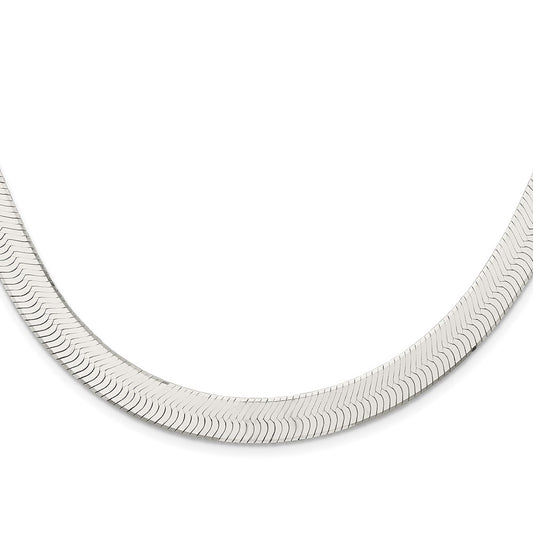 Buy Stylish 10.5mm Sterling Silver Enchanted Herringbone Chain - Affordable Luxury