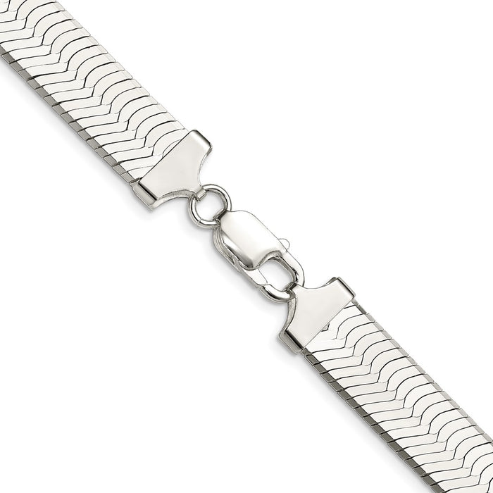 Buy Stylish 10.5mm Enchanted Herringbone Chain in High-Quality Sterling Silver-3