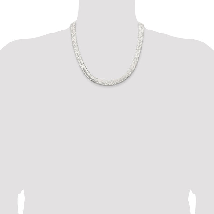 Buy Stylish 10.5mm Enchanted Herringbone Chain in High-Quality Sterling Silver-4