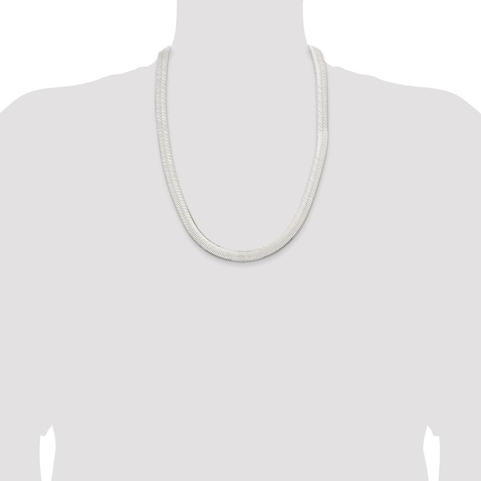 Buy Stylish 10.5mm Sterling Silver Magic Herringbone Chain - Luxury Value-4