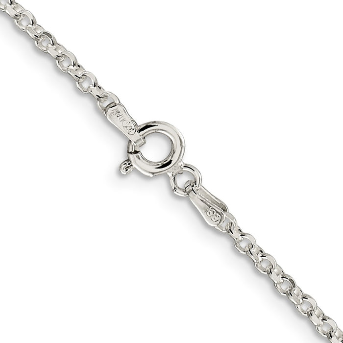 Buy 2.2mm Diamond-Cut Sterling Silver Cable Chain | Stylish & Affordable Quality-3