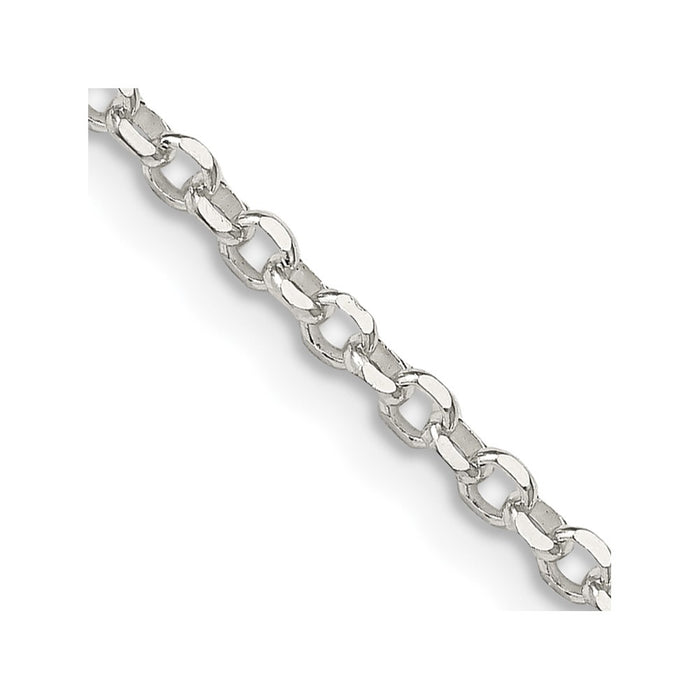 High-Quality Diamond-Cut 2.6mm Sterling Silver Cable Chain - Stylish Value Buy-1