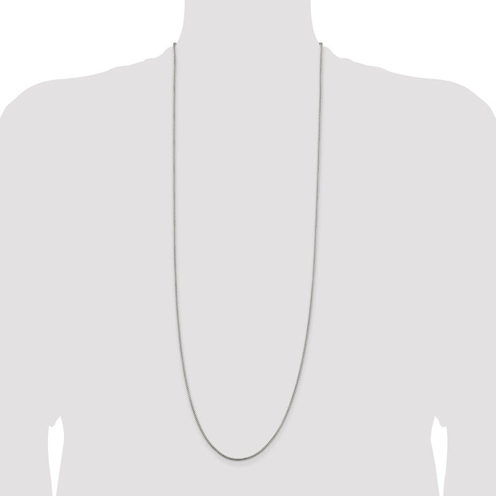 Exclusive 1.5mm Sterling Silver Round Box Chain - Stylish & Affordable Value-4