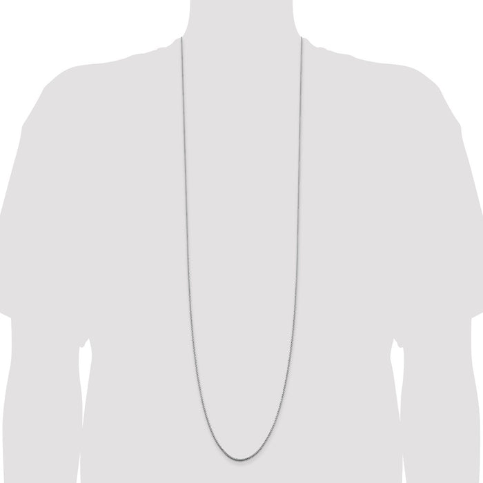 Buy Stylish Rhodium-Plated 1.5mm Round Box Chain - Affordable Sterling Silver-4