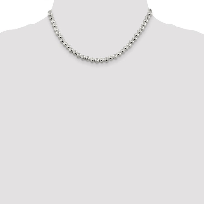 Buy Stylish Sterling Silver Box Chain with 6.1mm Beads - Affordable Value!-4