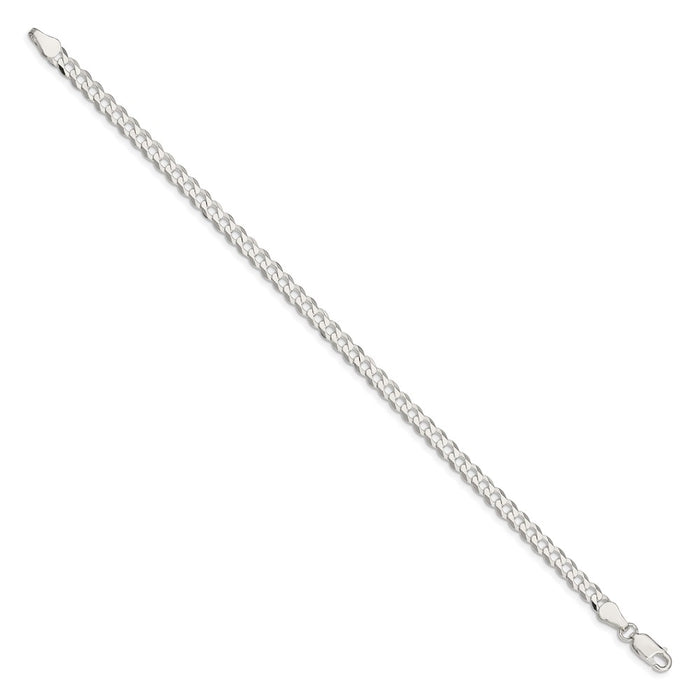 Buy Stylish 4.7mm Flat Curb Chain in Sterling Silver | Luxury Jewelry Value-2