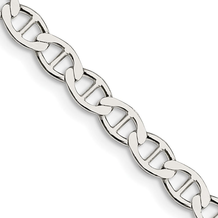 Buy Stylish 4.75mm Sterling Silver Flat Anchor Link Chain - Affordable Luxury-1