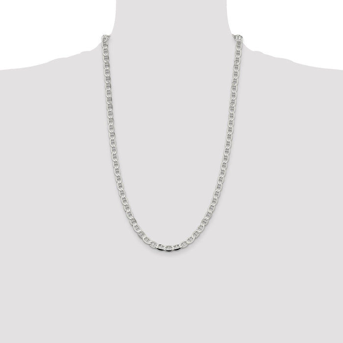 Buy Stylish 5.7mm Sterling Silver Flat Anchor Chain - Affordable Luxury Jewelry-4