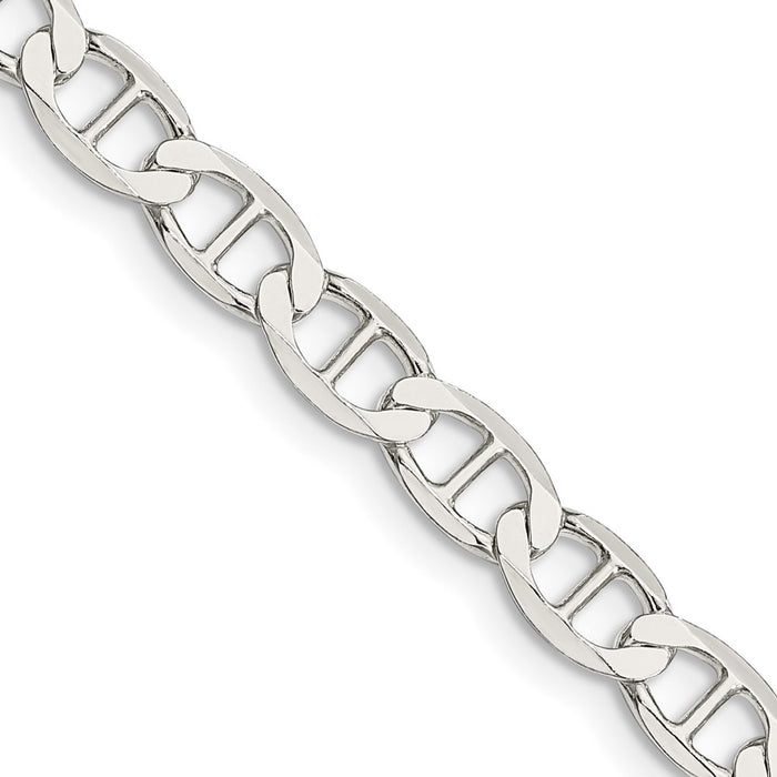 Buy Stylish 5.7mm Sterling Silver Flat Anchor Chain - Affordable Luxury Jewelry-1